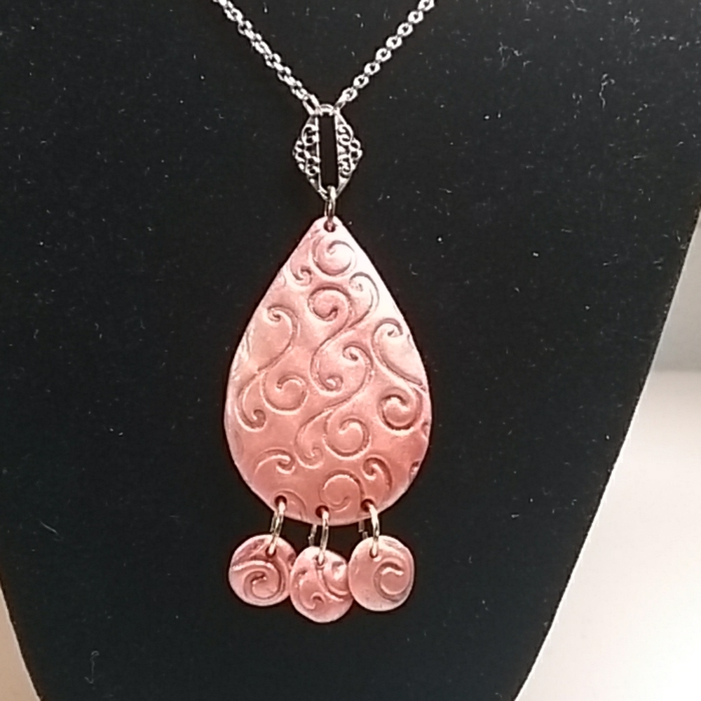 👉*WEARABLE ART* HANDCRAFTED NECKLACE & EARRINGS ~ONE OF A KIND